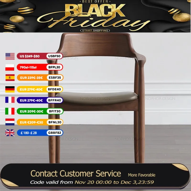 

Minimalist Armrest Dining Chair Wooden Back Rest Modern Nordic Dining Chair Living Room Sturdy Krzesla Do Jadalni Home Furniture