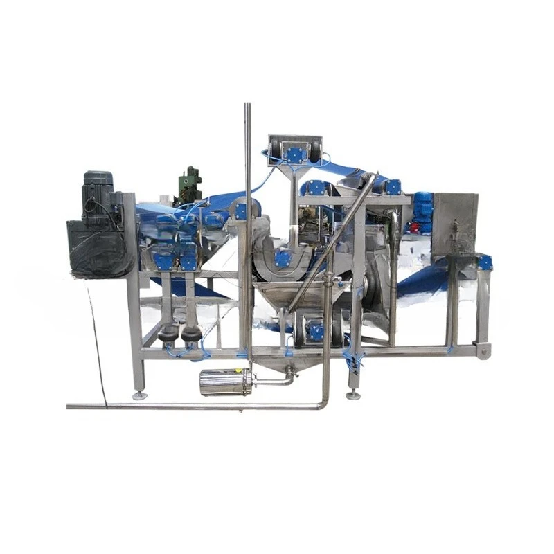 

Large industrial, belt type, juicer, sauerkraut vegetables and fruits, fully automatic, dehydration