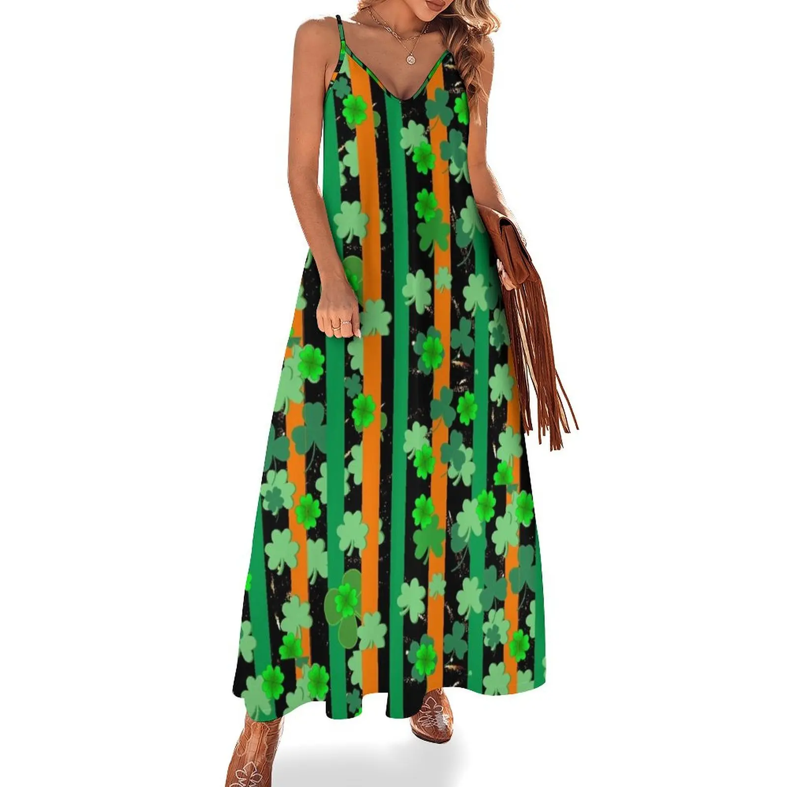 

SHAMROCKS ON THE MOVE Sleeveless Dress Women dresses summer summer clothes