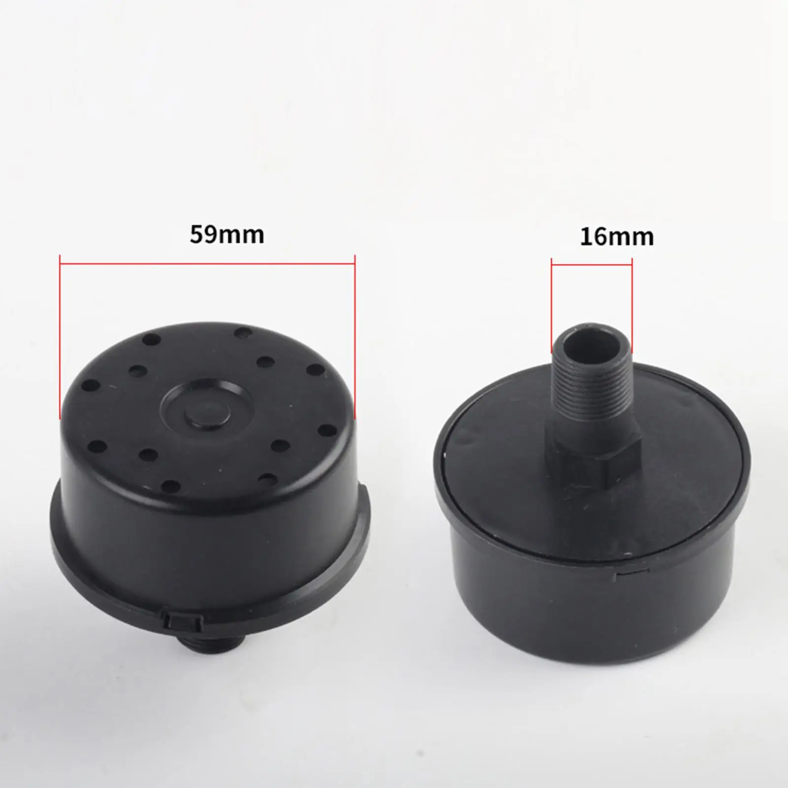 فلتر سحب ضاغط الهواء للمكبس ، لوازم مضخة الهواء الصغيرة ، محمول ، 59 خيط ، 16 ، 20