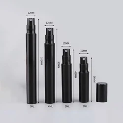 Wholesale 2 3 4 5ml Black Plastic Perfume Pen Atomizers Clasp Mini Plastic Spray Perfume Bottle Refillable Oil Bottles Atomizer