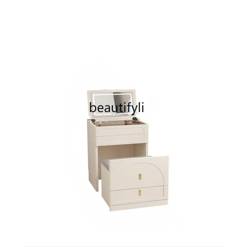 

Dresser Small Bedroom Modern Simple Small Apartment Bedside Chest of Drawers Dresser Integrated Flip Mini Storage Cabinet