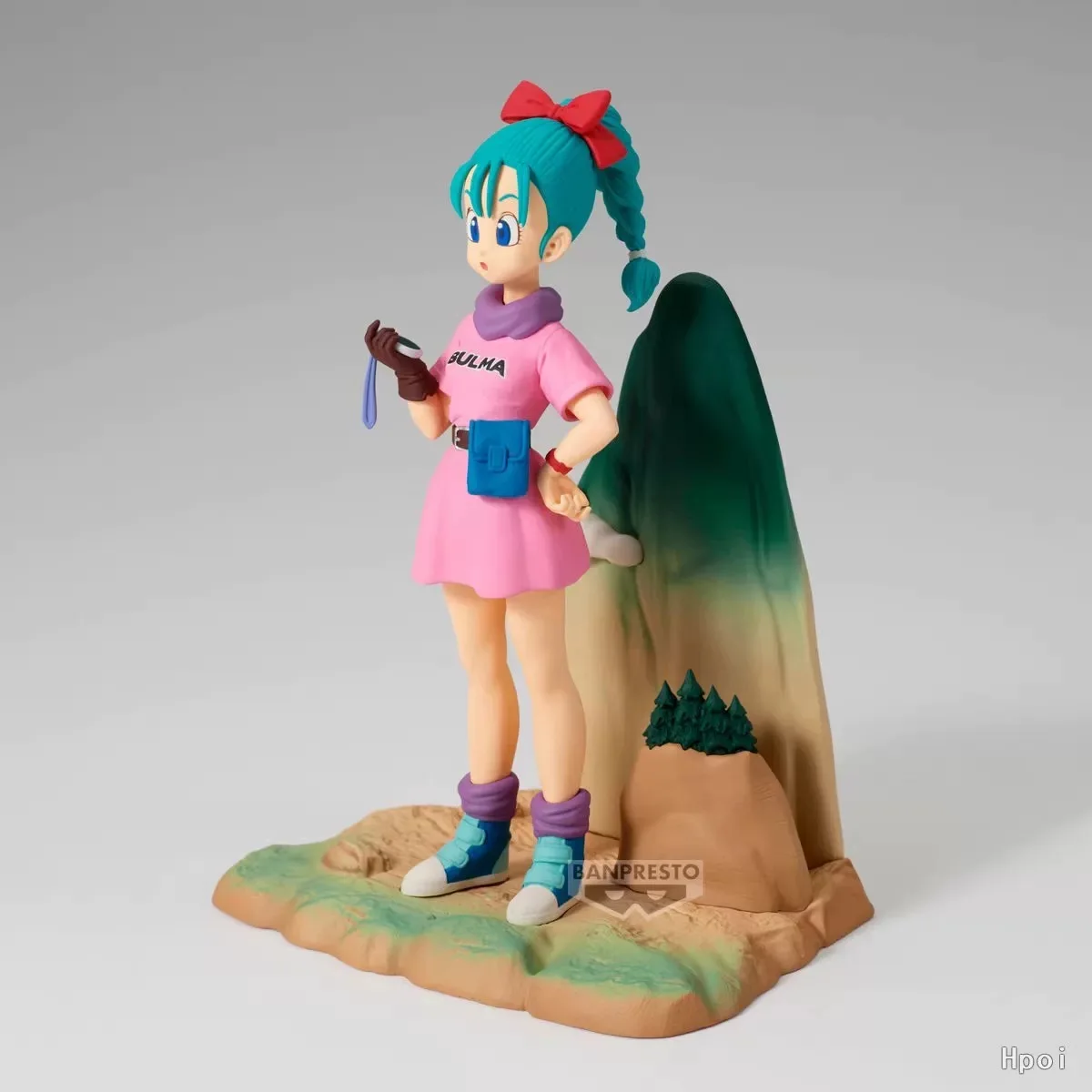 100% Bandai Official Genuine Banpresto Dragon Ball Figure History Box Bulma Anime Model Action Figures Statue 13cm Boy Toys