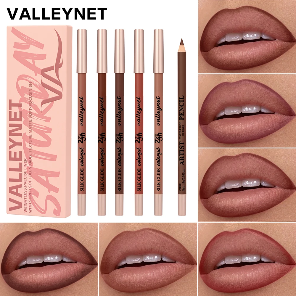 Lipmake-upset voor dames voor Thanksgiving en kerstcadeaus, ultrafijne houten lipliner, fluweel mat, waterdicht en gemakkelijk te kleuren