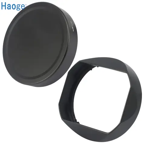 Haoge Lens Hood Metal Square Bayonet for Sony FE 35mm F1.4 GM, Sony FE50mm F1.4 GM Lens Hood With Metal Cap, Replaces ALC-SH0001