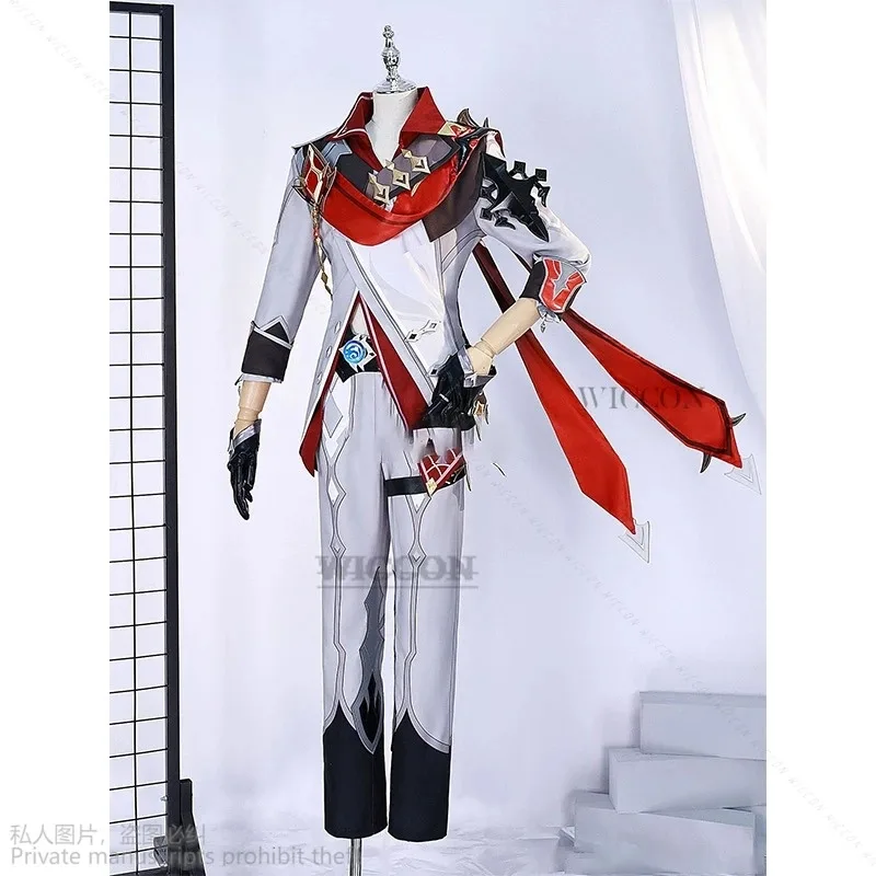 لعبة Genshin Impact Cosplay Tartaglia Ajax أزياء ممتازة أحذية شعر مستعار للهالوين وعيد الميلاد مجموعة ملابس الرجال لعب الأدوار كوسا؛ 2 ك