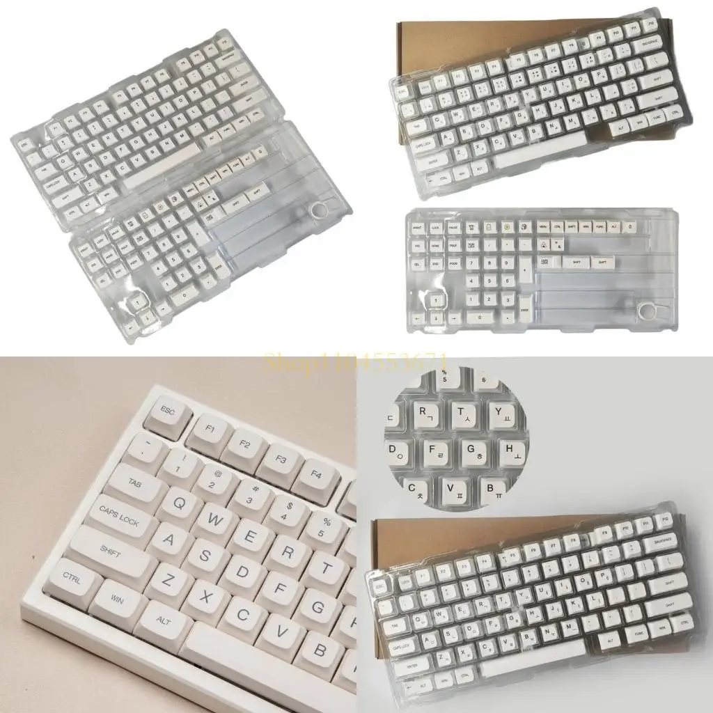

Best Seller 120Keys Minimalist White Keycap DyeSubbed Keycaps For Mechanical Keyboards