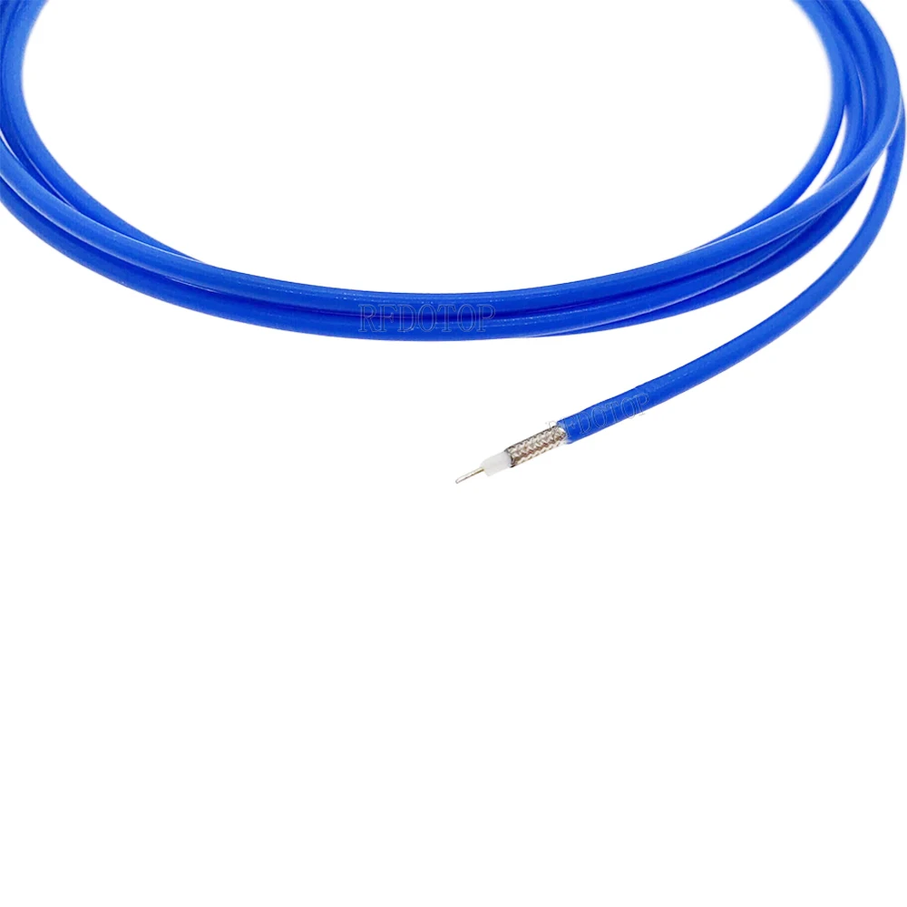 RG405 RF Coaxial Cable Connector Semi-rigid Flexible RG-405 Coax Pigtail 50CM-200M