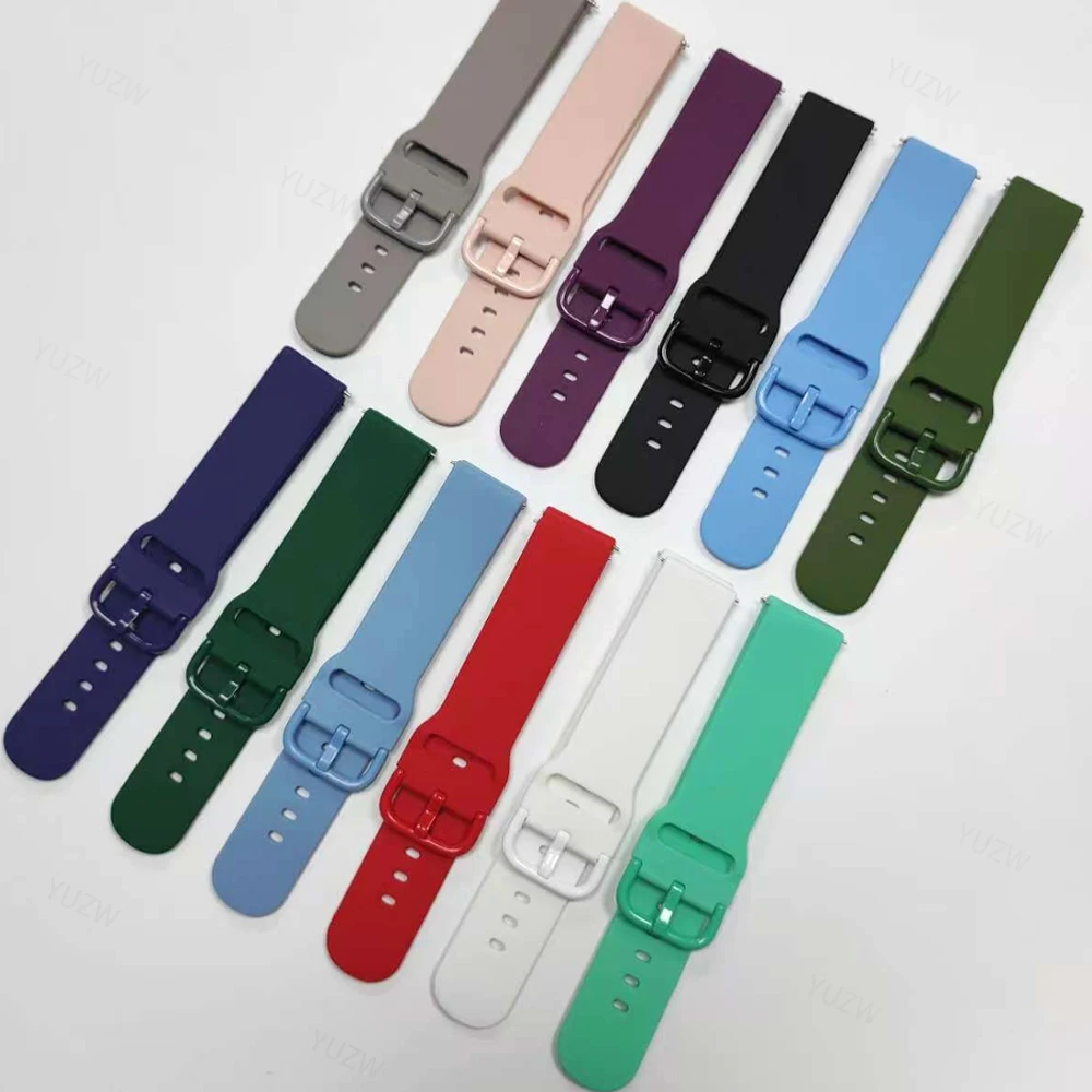 Huawei Watch GT 5 4 3 GT 2 42mm 46mm/GT Runner/GT3 Pro用シリコン製時計バンド、20mm 22mm Huawei Watch 5 Pro用ウォッチバンド