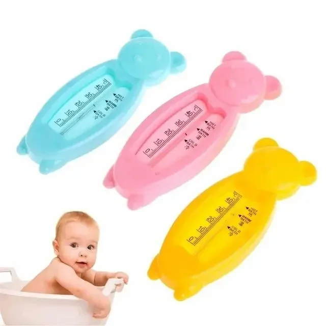 Random Color 1 Pcs Cartoon Floating Lovely Bear Baby Water Thermometer Kids Bath Thermometer Toy Plastic Tub Bathroom Small Tool