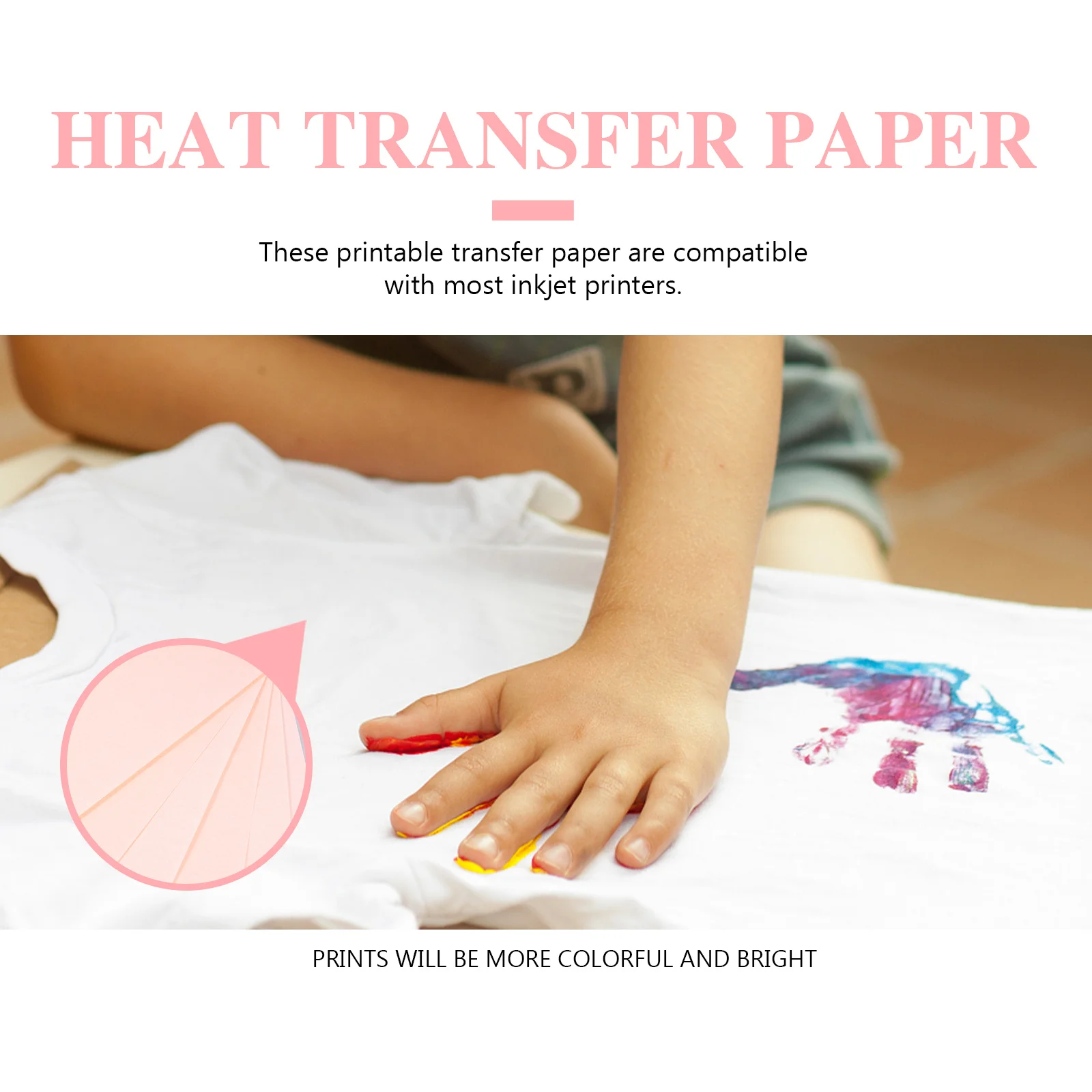 

40pcs Sublimation Heat Transfer Paper A4 Printable Sheets For T-Shirts Mugs Plates Pillows Diy Fast Drying Compatible With