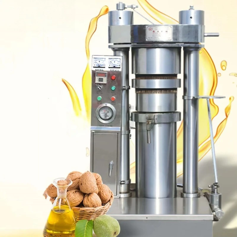 Customized Semi automatic Hydraulic Cold Oil Press Machine Food Grade Sesame Chili Peanut Walnut Coconut Cocoa Butter Extractor