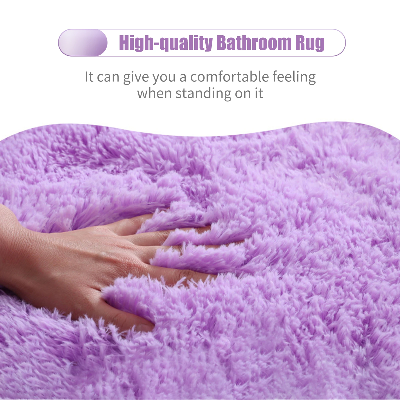 3PCS Bath Mat Toilet Lid Cover U-Shaped Rug Non Slip Soft Floor Rug Water Absorbent Solid Door Mat Bathroom Rug Carpet Seat