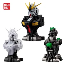 Bandai Original 3Pcs MOBILE SUIT MS MECHANICAL BUST MSメカニカルバスト01 νガンダム Assembly Model Kit Toys Collectible Gifts For Children