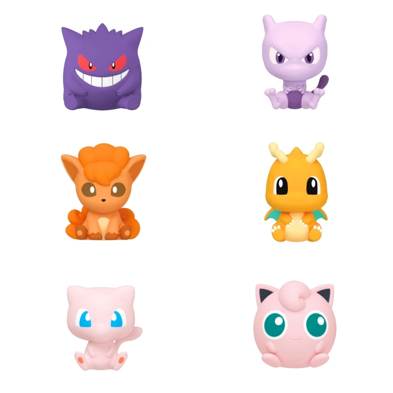 Pokemon Anime Poke Ball Actionfiguren Minipuppen von Dragonite Sylveon Gengar Vulpix von echtem Originalmodell Ornament Spielzeug Geschenk