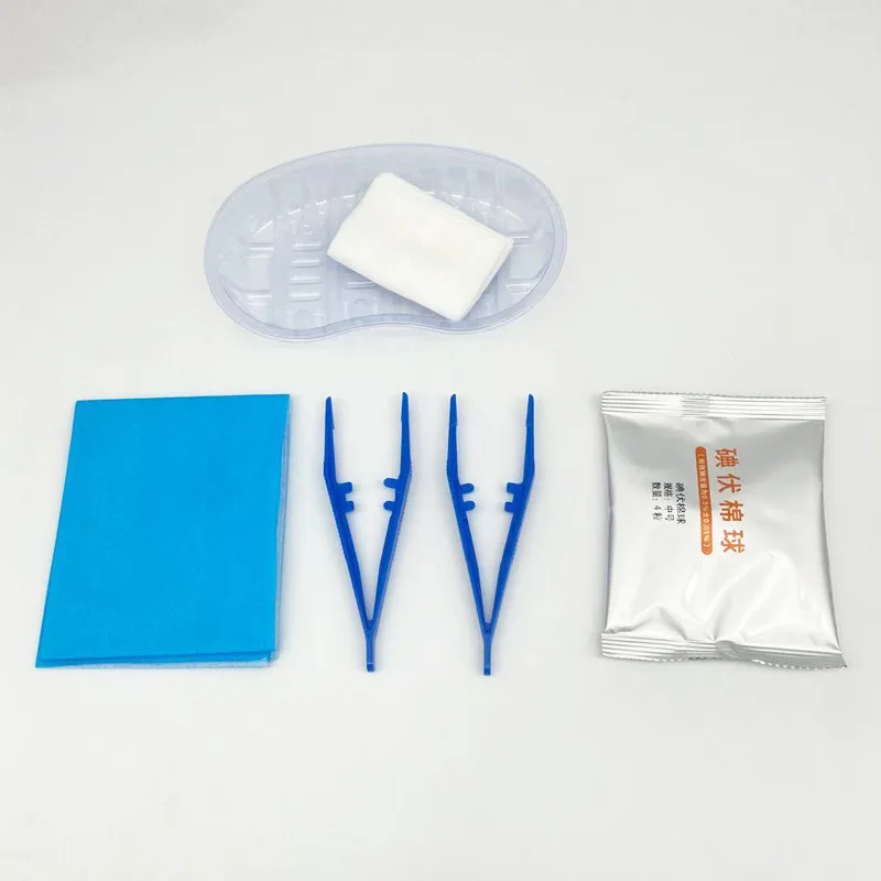 1 Set Disposable Surgical Sterile Wound Dressing Change Kit Medical Wound Emergency Treatment Set Skin Suture Kit