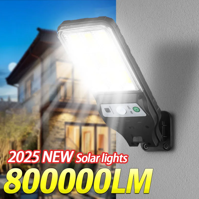 

Pop 800000LM Outdoor Solar Light Waterproof LED Lamp With Remote Control Super Bright Motion Sensor Light Garden Courtyard Wall
