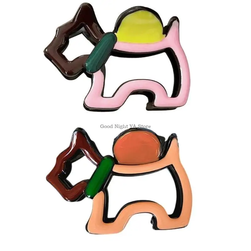 Eye Catching Puppy Lover คลิปผมปฏิบัติ Hollow Claw คลิปสำหรับผมสั้นผู้หญิงสาวแฟชั่นอุปกรณ์เสริมผม