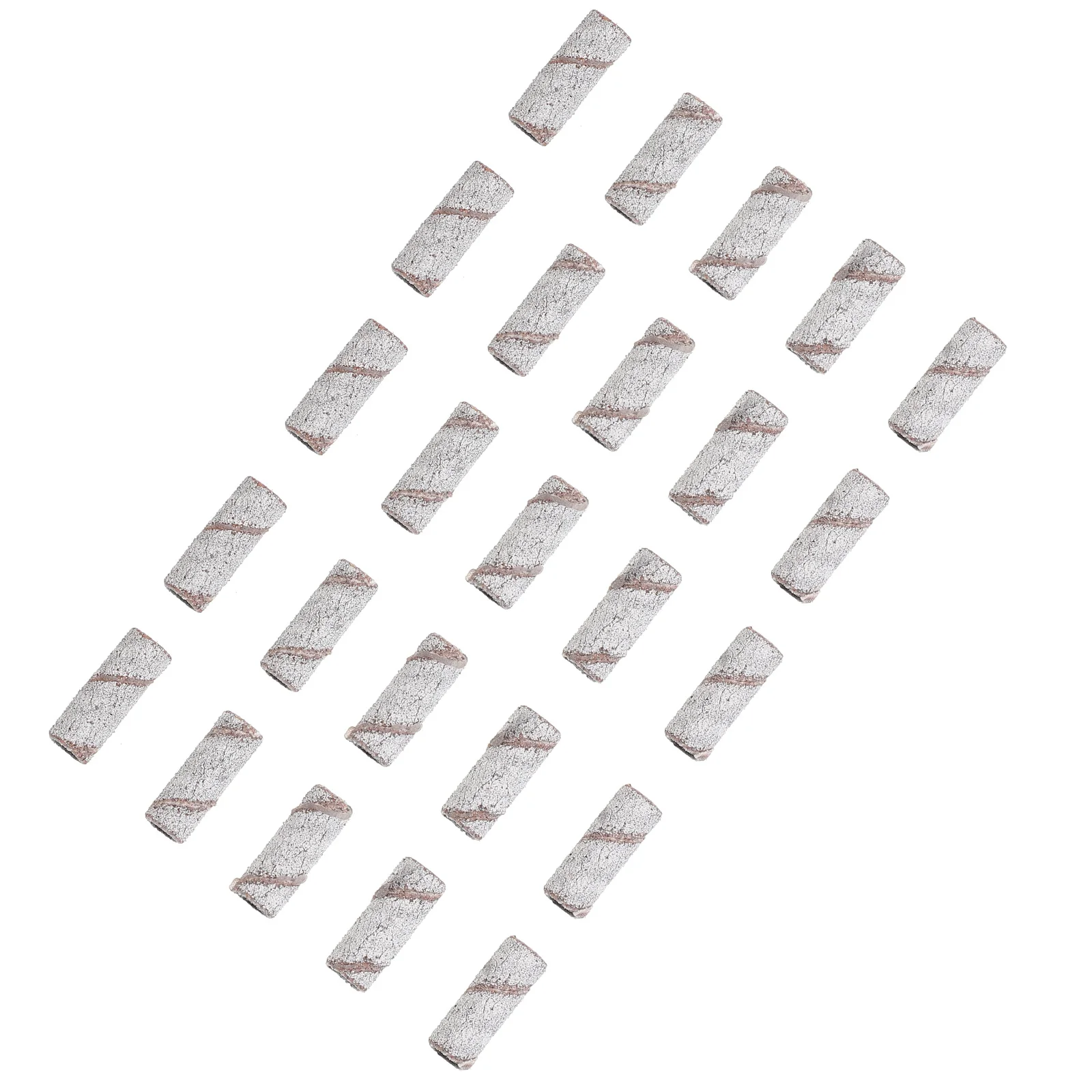 50個入りファイングリットサンディングバンドネイルドリルマンドレル、マニキュアペディキュアジェルポリッシュリムーバーサンディングリングネイルアート用