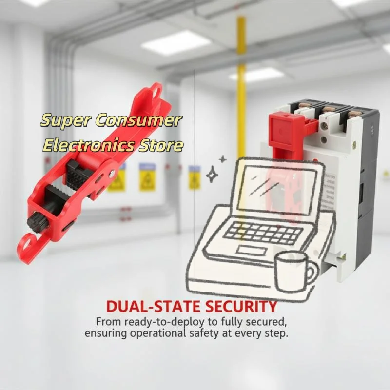 

MCCB Safety Lock Air Switch For Standard Single Double 1P 2P Tall Wide Toggle Electrical Secure Panel Use