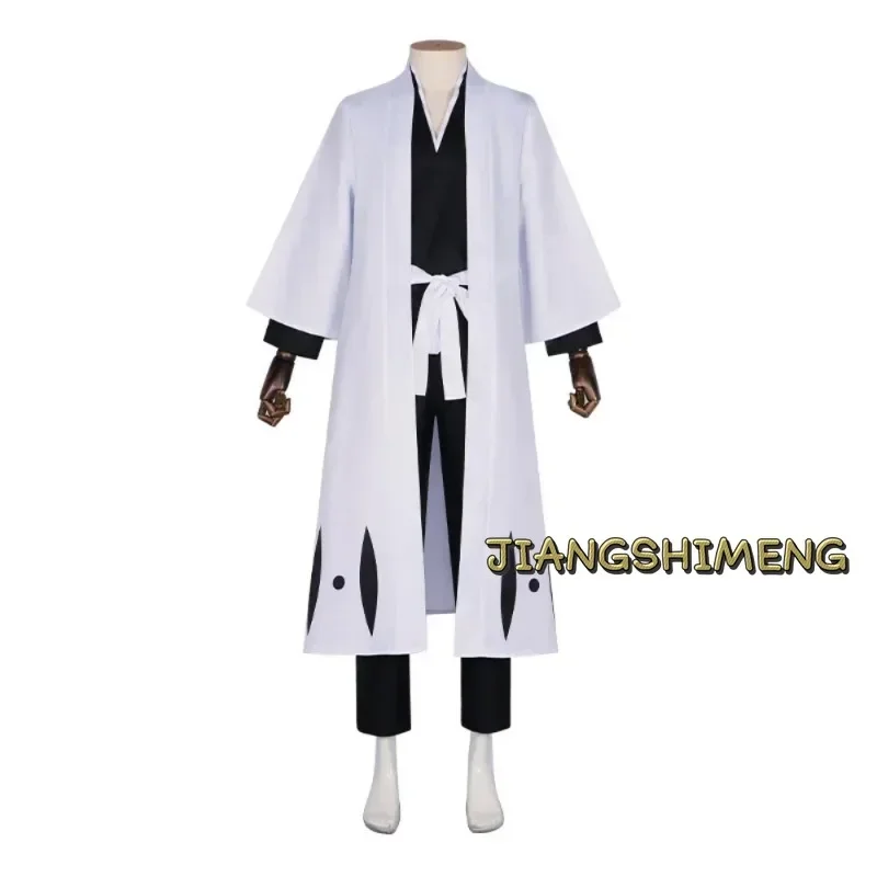 Anime Bleach Aizen Sousuke Cosplay Costume Adult Unisex Thousand Year Blood War Gotei 13 Team 5 Captain Robe Kimono Suit Outfit