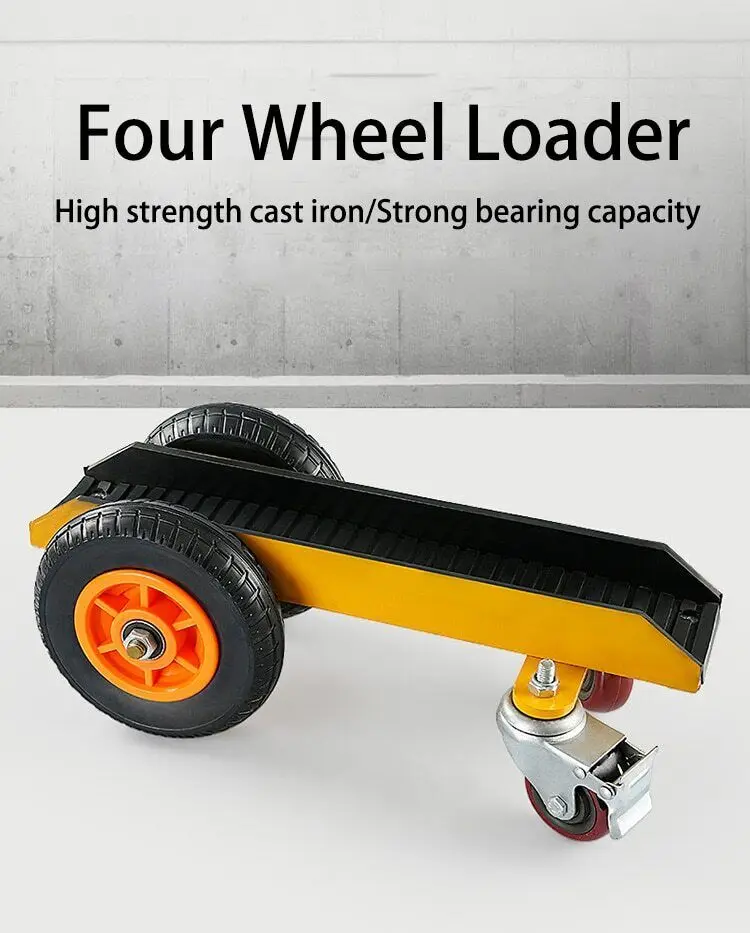 

Marble Handling Trolley Four-wheeled Loading Vehicle Heavy-duty Universal Wheel Carrying Transportation Tool