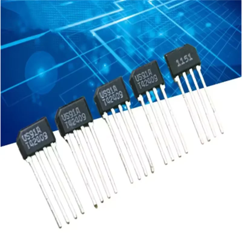 2PCS US91A-EVA with Driven Hall Sensor US91A Fan Driven Hall Component 4-pin direct double coil