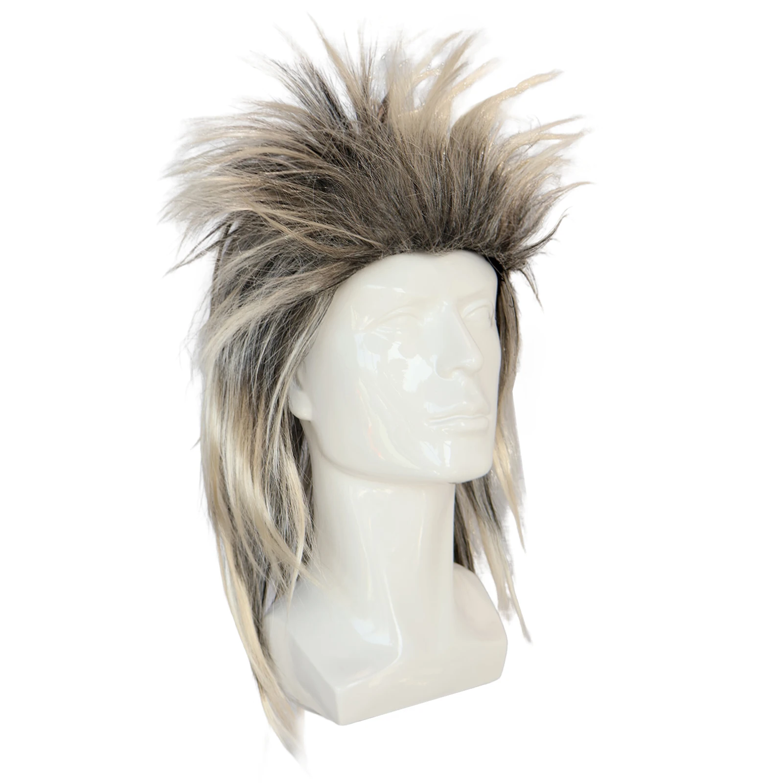 Perruque pour hommes Punk Rock – Cheveux synthétiques courts élégants pour cosplay, concerts et événements à thème