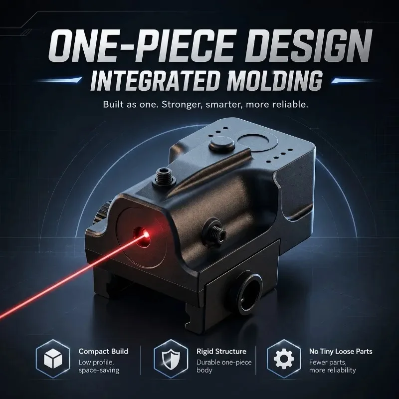Compact Rail‑Installed Laser Decor Unit, Secure Lock‑up Indicator Kit For Hobby Scene DIY Assembly