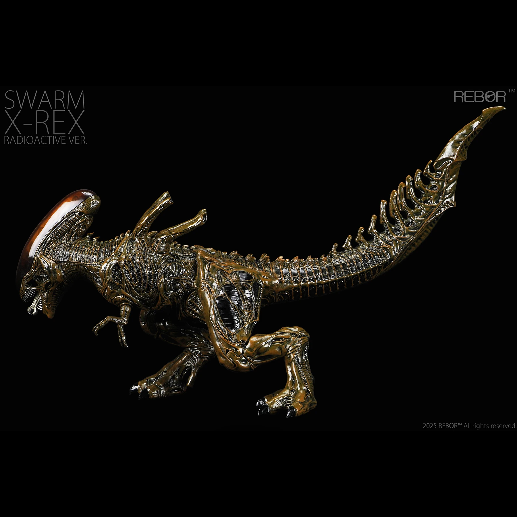 REBOR 1:35 مقياس سوارم X-Rex المشعة البديل Tyrannosaurus ريكس نموذج الحيوان الشكل جمع المشهد ديكور هدية عيد ميلاد اللعب