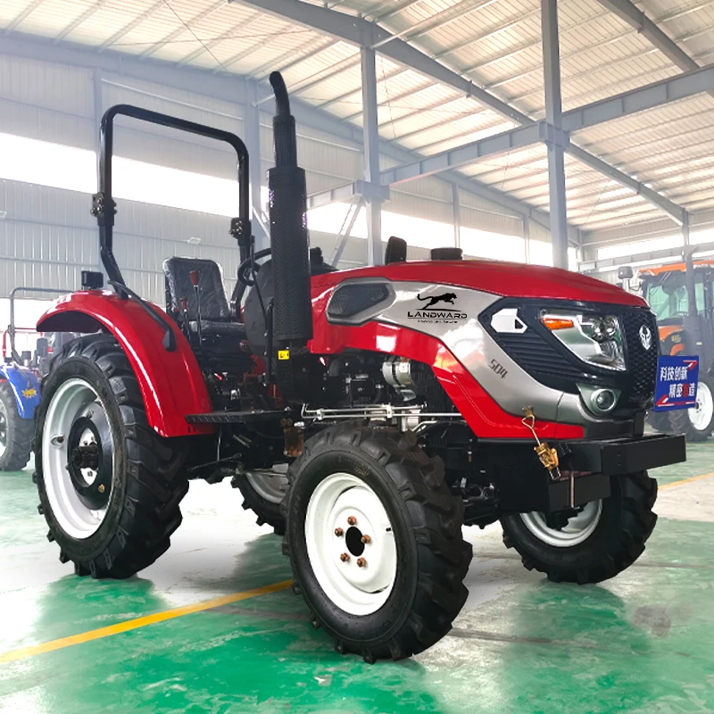 Mesin penarik roda tenaga kuda tinggi kustom mesin Euro 5 50 HP traktor hidrolik kecil tenaga kuda tinggi traktor pertanian dijual