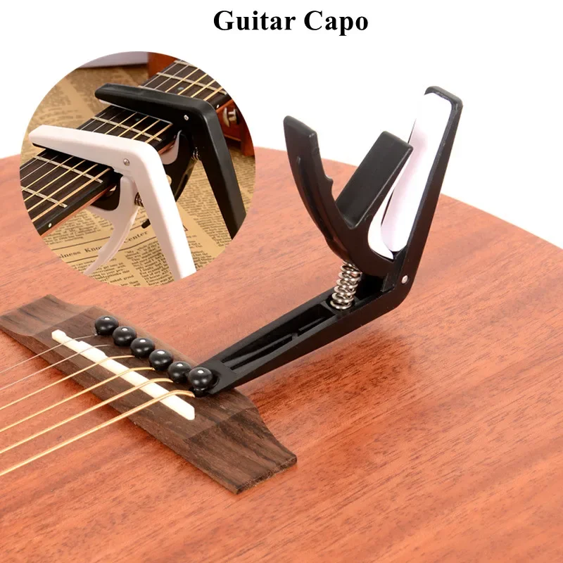 1pc Universal Guitar Capo ABS Quick Change Clamp Key for Acoustic Classic Electric Guitar Parts Accessories