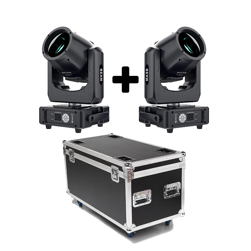New 7R Sharpy Mini 230W Beam Moving Light DMX 512 Pro Beam Moving Head 48Prism Projector Stage Lighting 2 In 1 Flycase Package