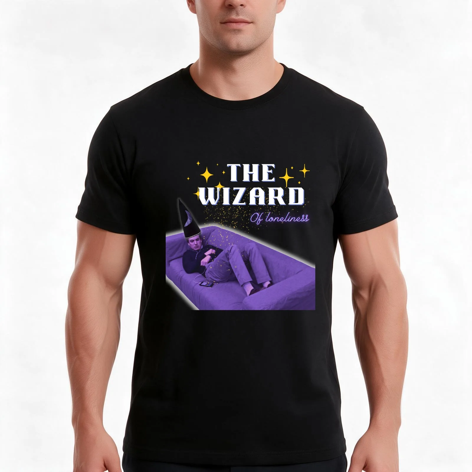 The wizard of loneliness T-Shirt, Summer Casual Cotton Tee, Oversized Streetwear Tops, Vintage Graphic Print, Unisex Men Women