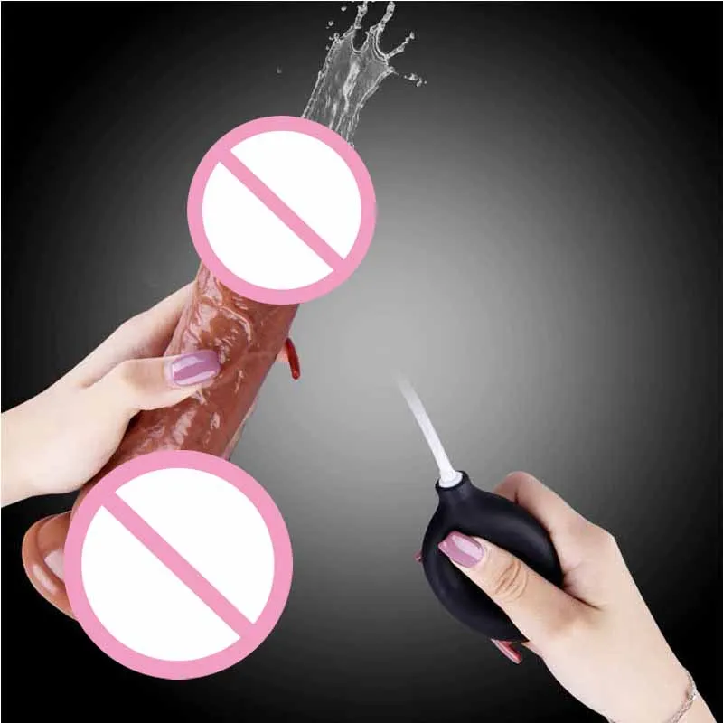 Penis Squirting Dildo Realistic Huge Ejaculating Dildos Adult Sex Toys for Women Couples Skin Feel Spray Water Penis Suction Cup