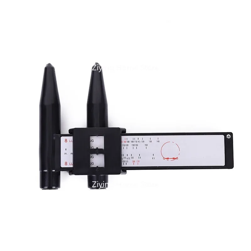 

Подходит для штангенциркуля PCD, инструмент для измерения расстояния втулки колеса 8LUG, измерение расстояния между отверстиями втулки колеса, модифицированное отверстие для измерения расстояния отверстия в штангенциркуле