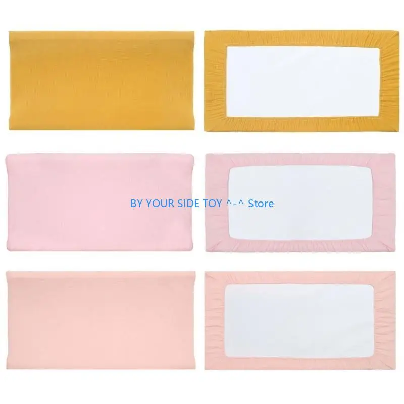 

Unisex Baby Diaper Changing Muslin Pad Cover Cover Breathable Removable Change T U6XE