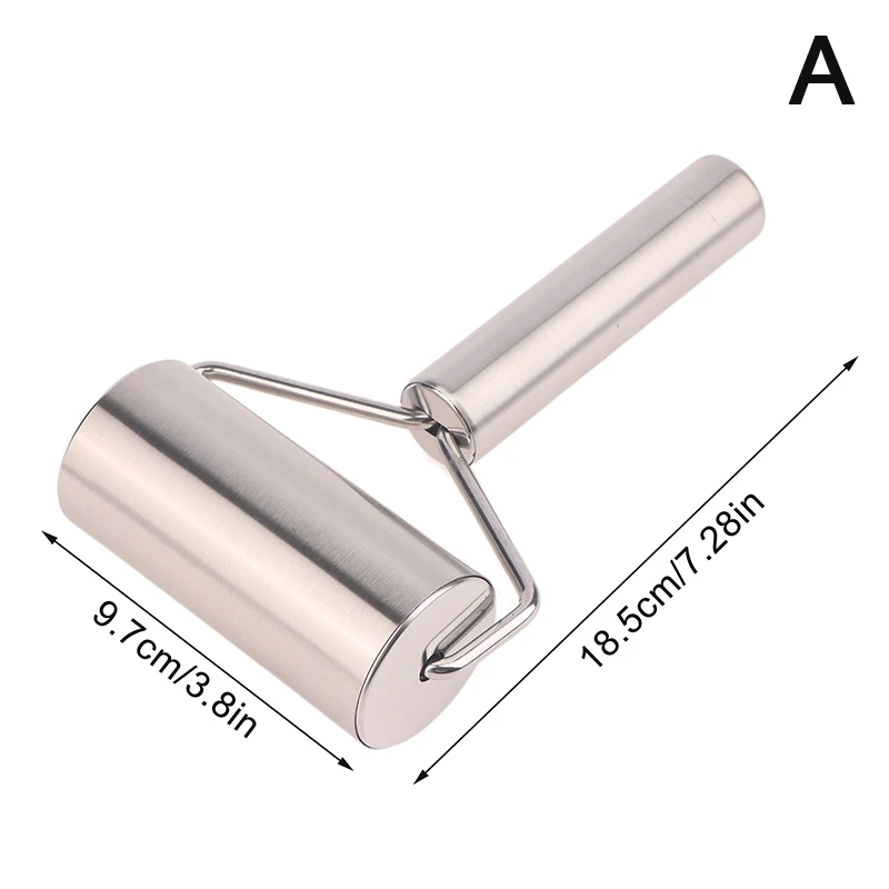 Single/Double Head Stainless Steel Rolling Pin Non-stick Dough Pastry Roller Kitchen Dumplings Machine Noodles Pizza Pies Tools