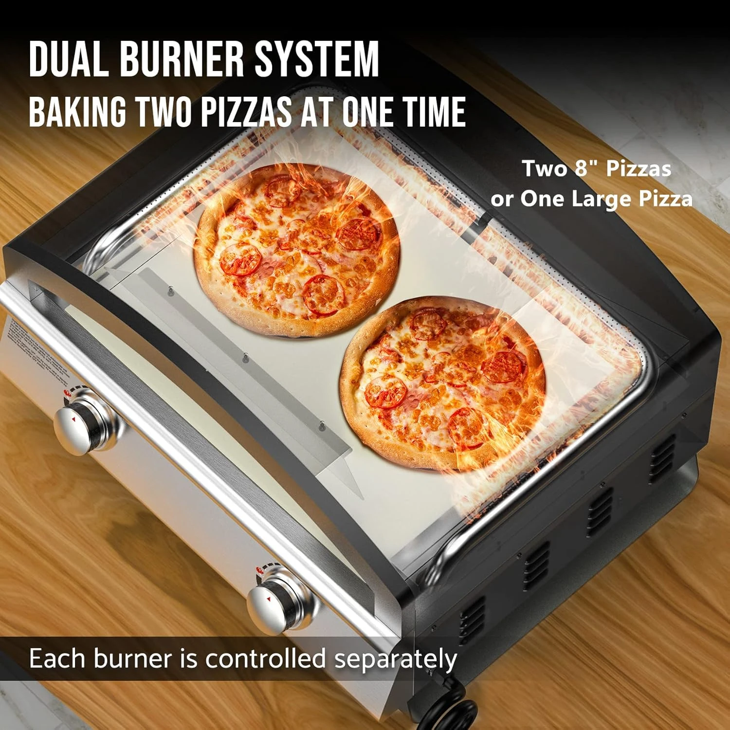 Outdoor Gas Pizza Oven Makes 2 or Extra Large , 25