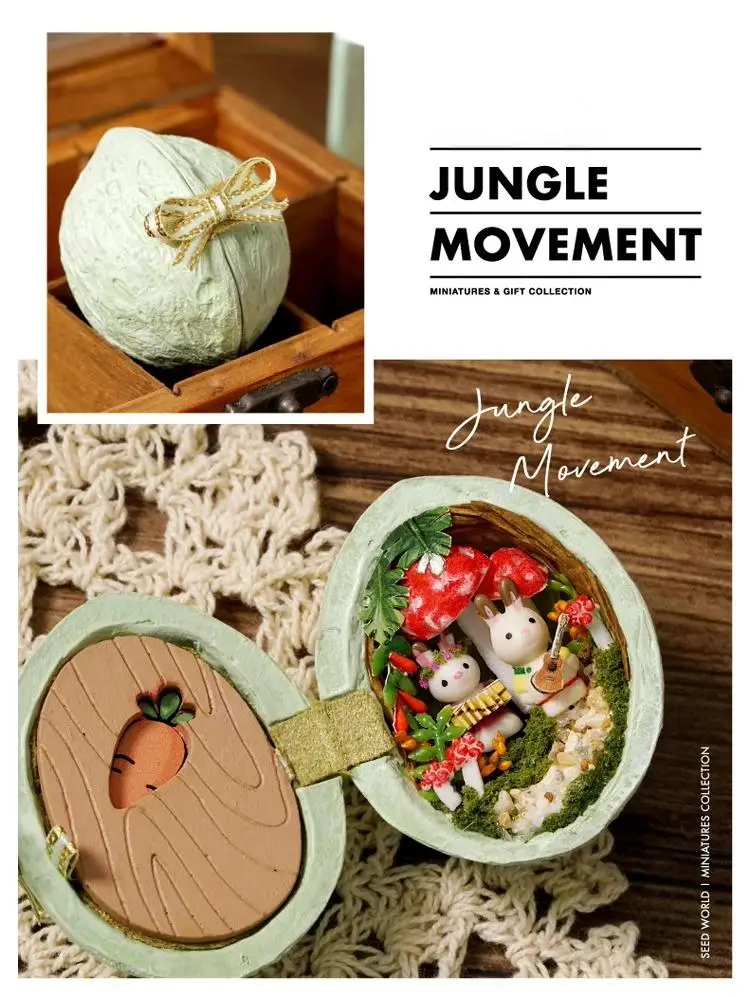 DIY Cottage handmade MINI ฉากขนาดเล็กกล่องวอลนัท House ของขวัญวันเกิดสาวน่ารักของเล่น