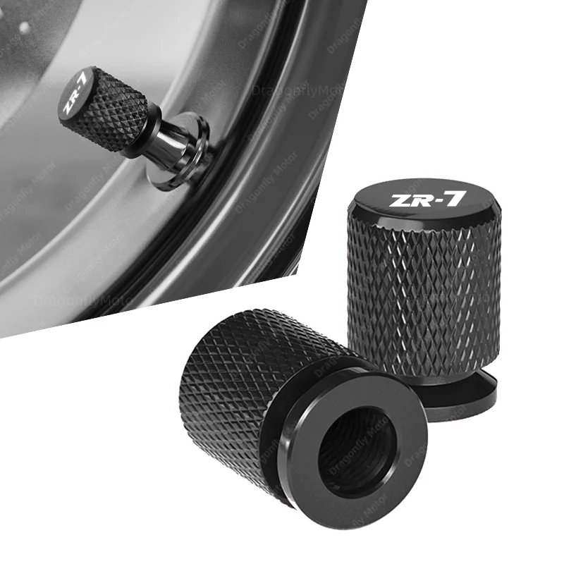 

New Hot Deal For Kawasaki ZR-7 / S ZR7 ZR7S 1999-2026 ZR-7 Motorcycle Tire Valve Air Port Stem Cover Cap Plug CNC Accessories