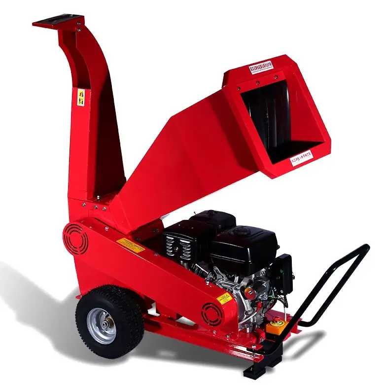 

Customized High Speed Wood Chipper Petrol Powered Engine Driven Shredder Portable Wheeled For Garden Maintenance