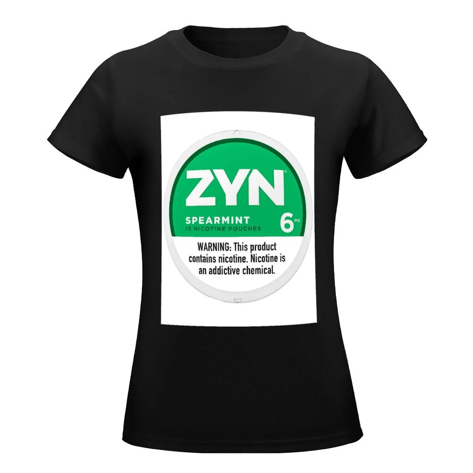 Zyn Shirt Sticker Nicotine Pouches Poster Chill Cool Mint T-Shirt aesthetic clothes oversized lady clothes Women clothing