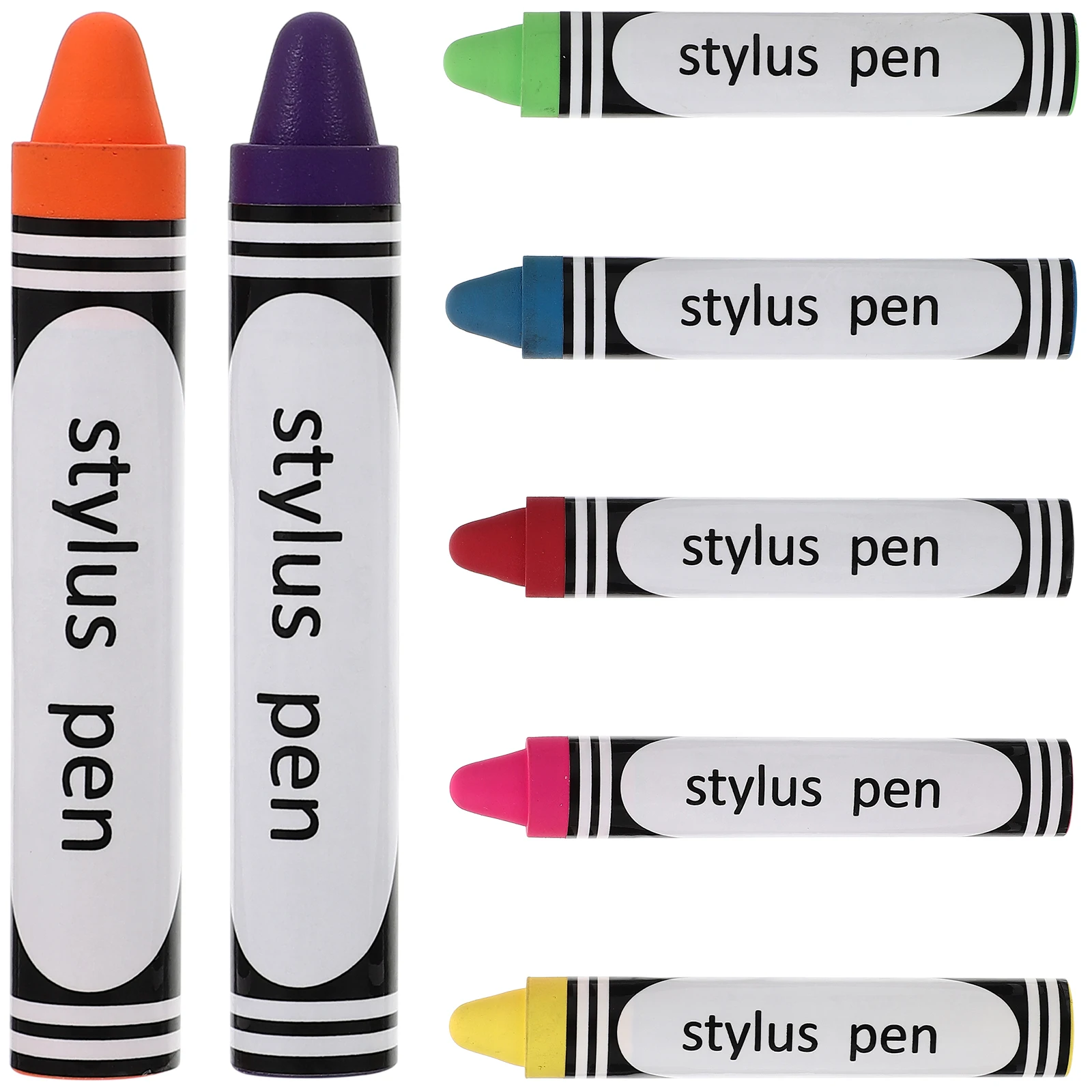 

7pcs Capacitive Stylus Pen All Silicone Smooth Writing Drawing Precision Touch Screen Pens For Phone Tablet Devices