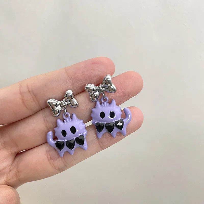 2023 Neue Lustige Kleine Schwarze Katzen-Ohrringe für Frauen, Modische Niedliche Tier-Ohrstecker, Mode-Party-Schmuck, Geschenke, Großhandel – Detail 17