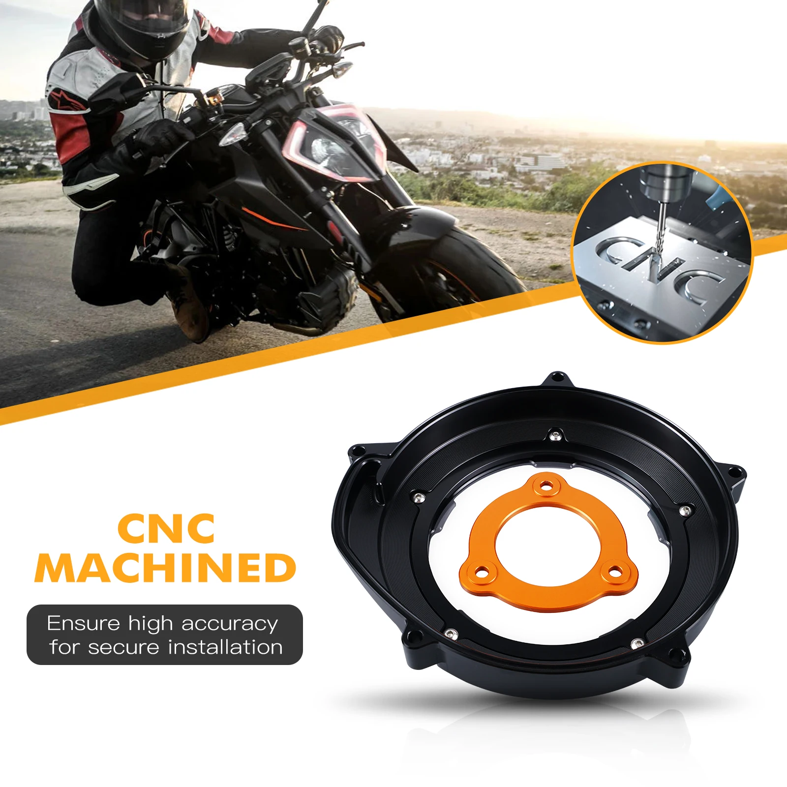For KTM 1050 1090 1190 1290 Adventure R/S/T 2017-24 Clear Engine Clutch Cover Pressure Plate 1290 Super Duke R/GT/EVO 2014-2024 - Image 4