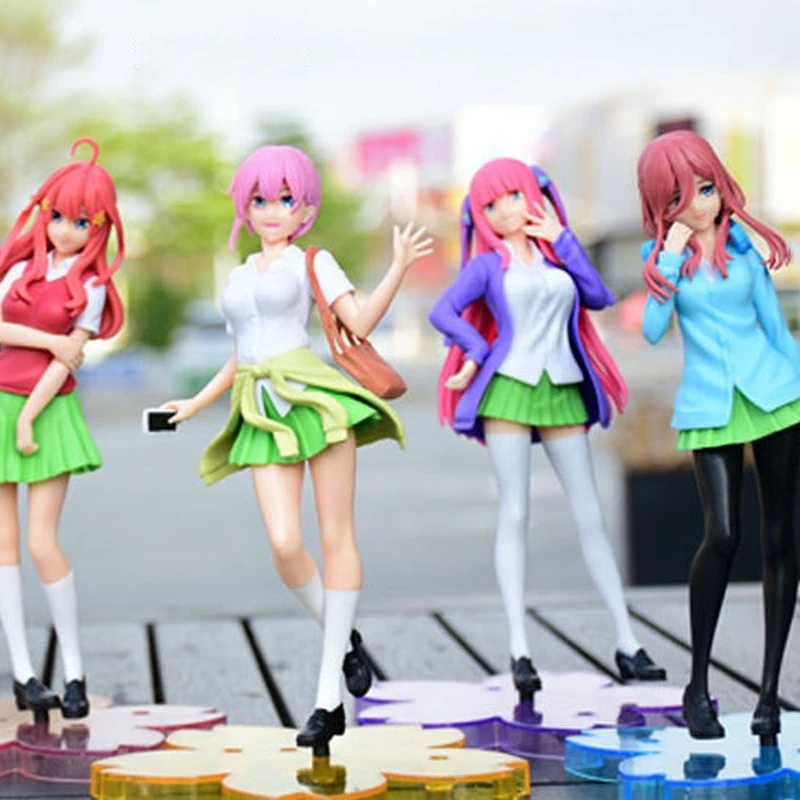 18CMThe Quintessential Quintuplets Ichika Nino Miku Yotsuba Itsuki JK Uniform PVC Action Figure Collectible Model Surprise Gift