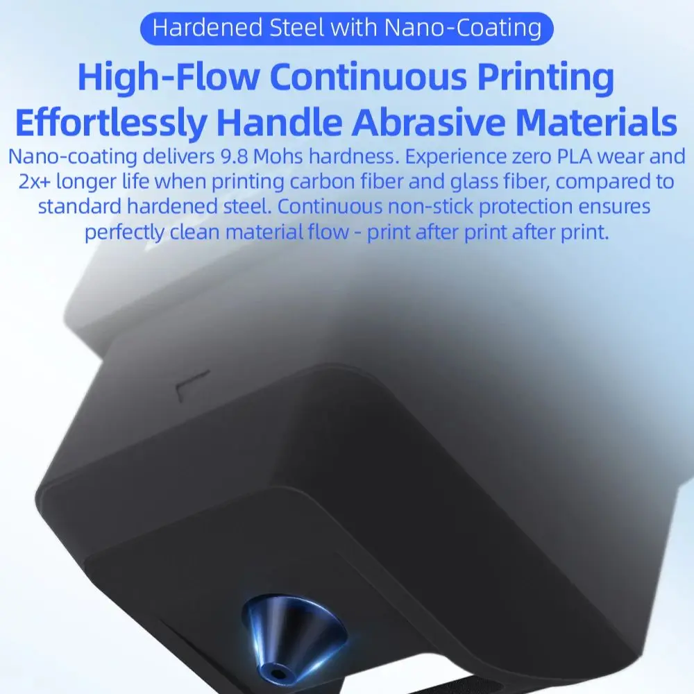 

Насадка Panda Juicer Hotend High Flow из закаленной стали 0.4/0.6/0.8 мм для Bambu Lab P2S H2D H2C H2S A1 A1mini