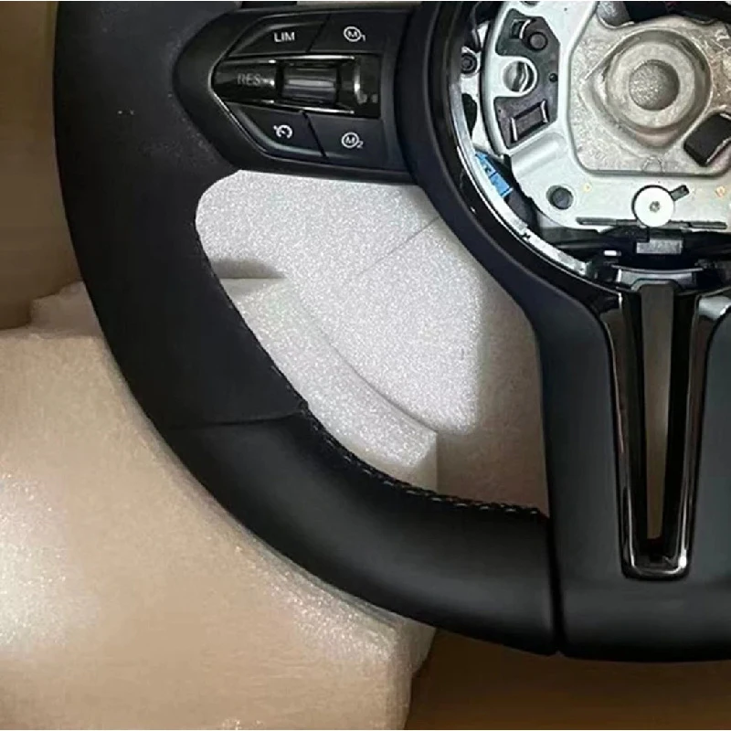 

For 3 5 Series M3 M5 M6 F10 F15 F12 F16 F20 F25 F71 E90 E91 X5 X3 Leather Steering Wheel
