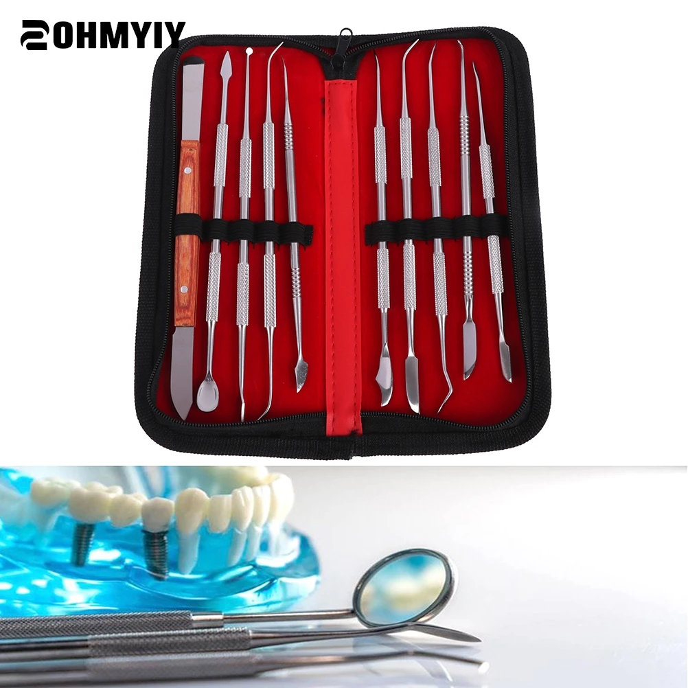 

Dental Spatula Plaster Knife Practical Stainless Steel Versatile Teeth Wax Carving Tool Set Dental Instrument Dentist Tools